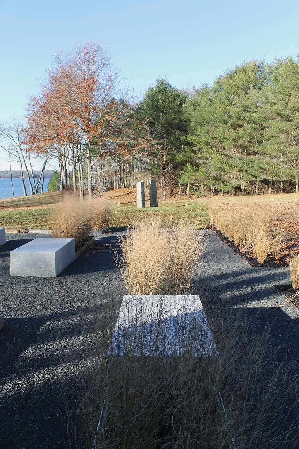  Orthogonal geometry of the terrace was strongly influenced by the existing home. 