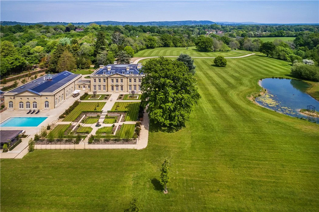 Modern Palladian Style Mansion in The Heart of Surrey's Finest Countryside