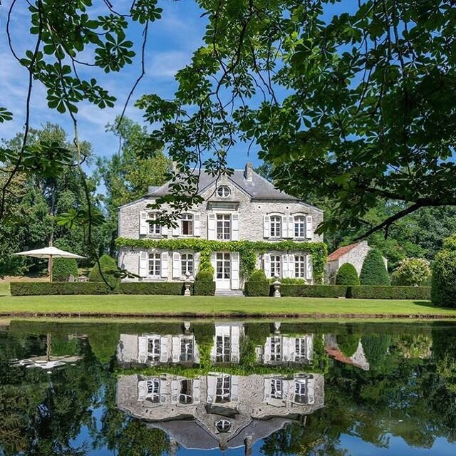 We&rsquo;ve never heard of Lathuy, located in the Belgian province of Walloon-Brabant, but this charming 18th century home has put the village on the map for us.

The home is set in nearly 10 acres of parkland surrounded by forests, manicured green l