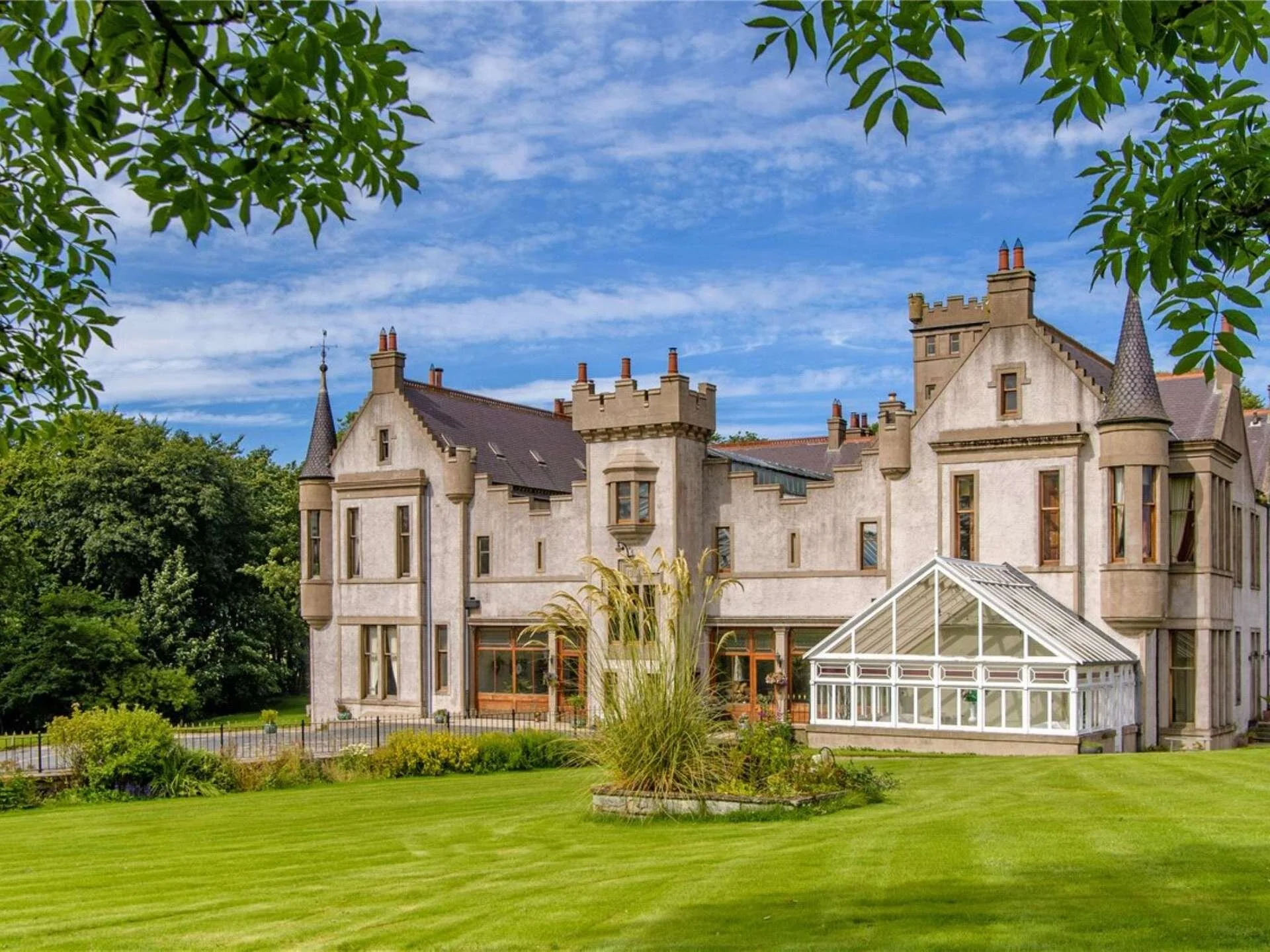 A Scottish Mansion With a Glorious Palm Courtyard — Francis York
