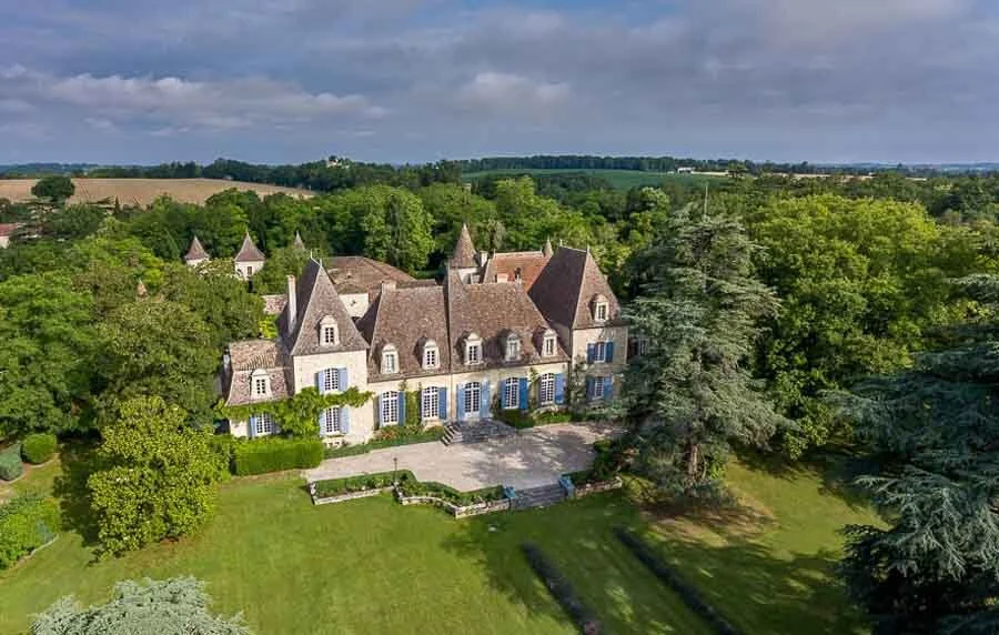 French Chateau in the Dordogne Countryside