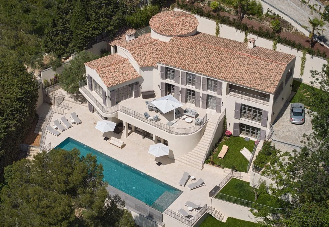 In the Hills Above Cannes, a Renovated Villa with Riviera Views