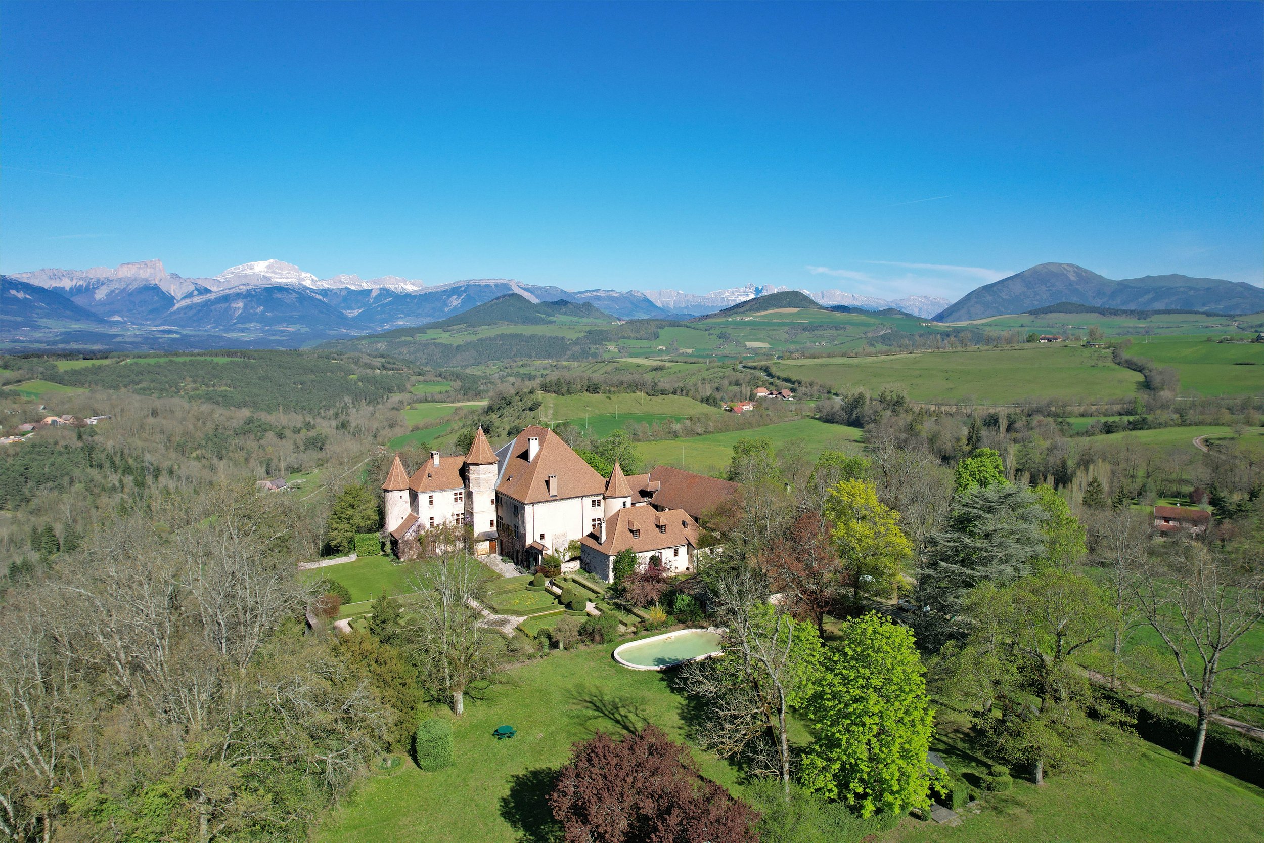Francis York Emile Garcin Restored French Chateau and Country Estate in Vercors, France 2.jpg