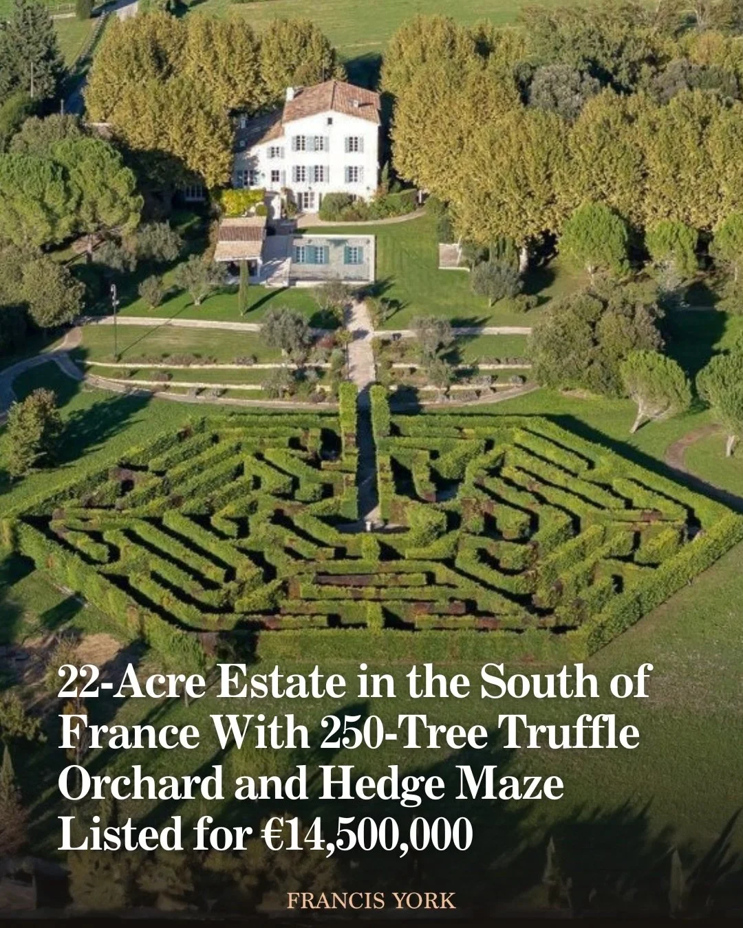 🇫🇷Listed by @knightfrank

Set in the Pays de Fayence, a cluster of historic perched villages in eastern Provence, the estate sits roughly 40 minutes inland from Cannes. The area forms part of the Riviera hinterland, where agricultural estates and h