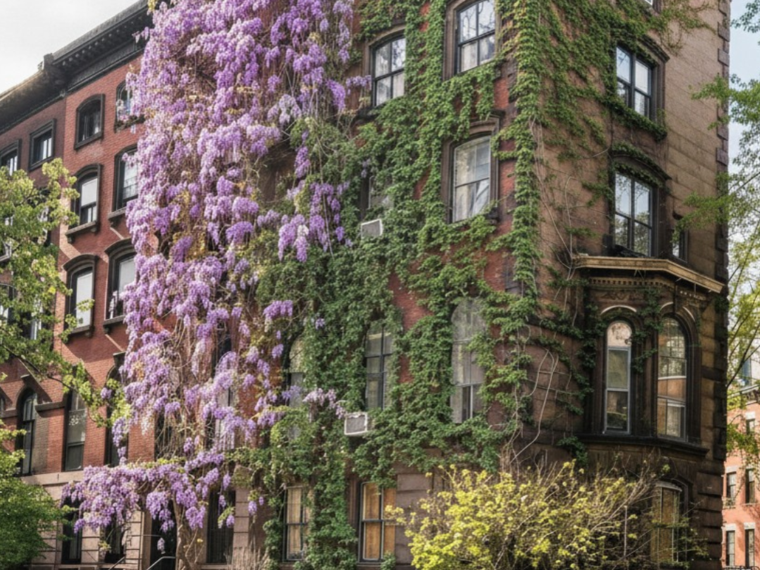 A Wisteria-Covered East Village Townhouse That Once HostedWarhol and Halston Comes to Market