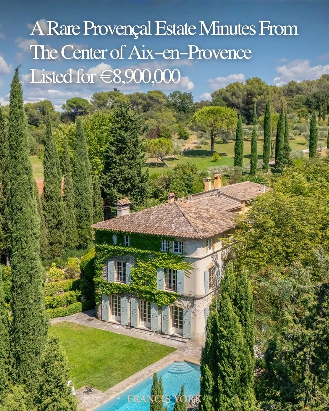 🇫🇷Domaine La Grange is listed with @lexploreur for &euro;8,900,000

Just 2.5 miles from Cours Mirabeau, the tree-lined promenade at the heart of Aix-en-Provence, the estate is set on 4.5 hectares (11 acres) of landscaped grounds.

The estate includ