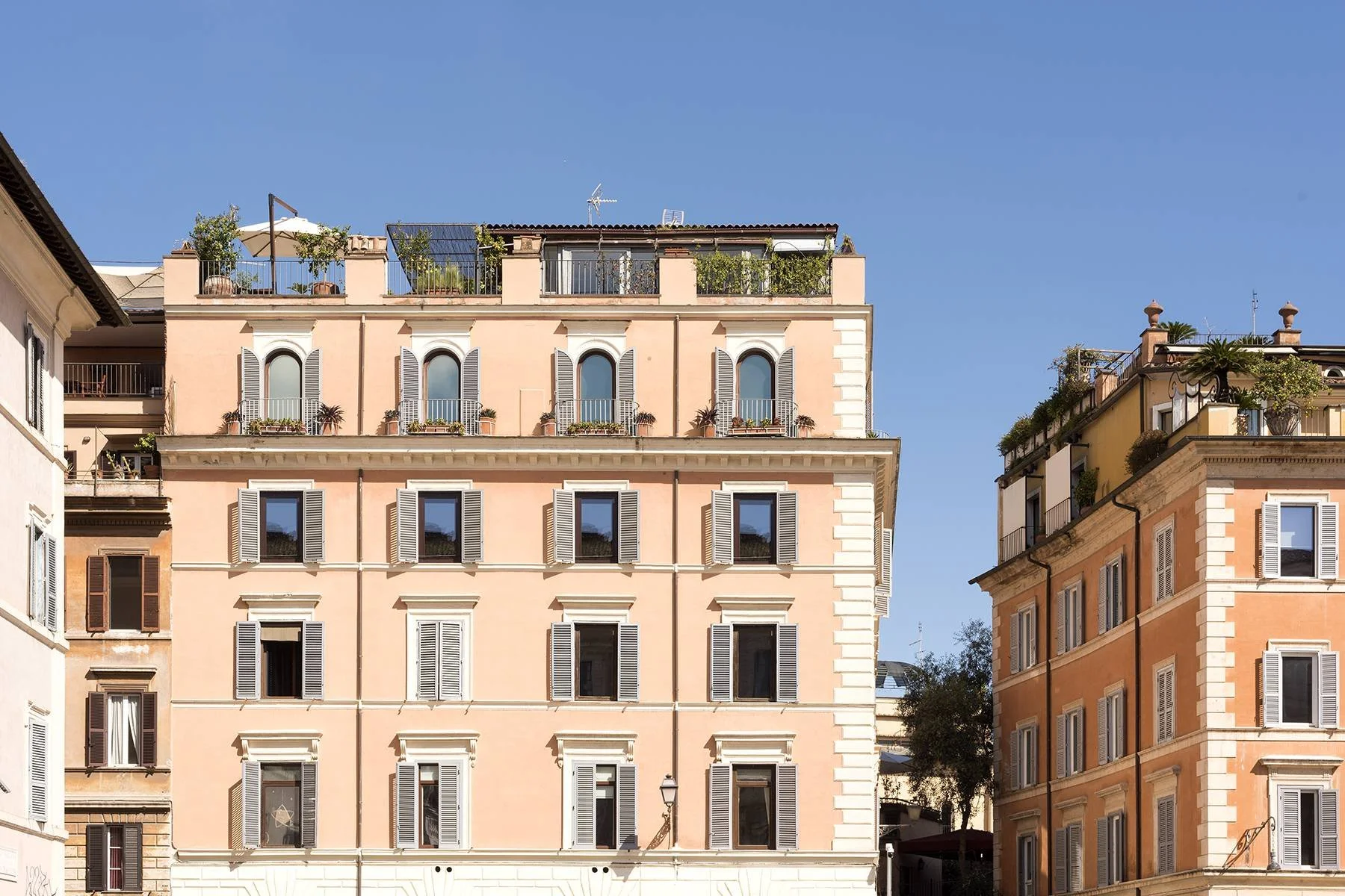 Three-Level Penthouse Overlooking Piazza Santa Maria in Trastevere, Rome Listed for €6.5 Million
