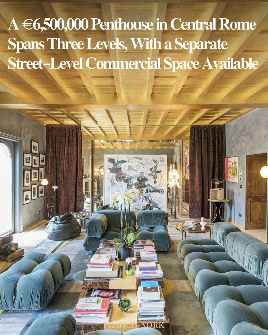 🇮🇹 Listed with @sothebysrealtyitaly for &euro;6.5 million (~$7.5M)

On the west bank of the Tiber River, Trastevere is one of Rome&rsquo;s most recognizable districts, known for its narrow cobblestone streets, ivy-covered buildings and a street lif