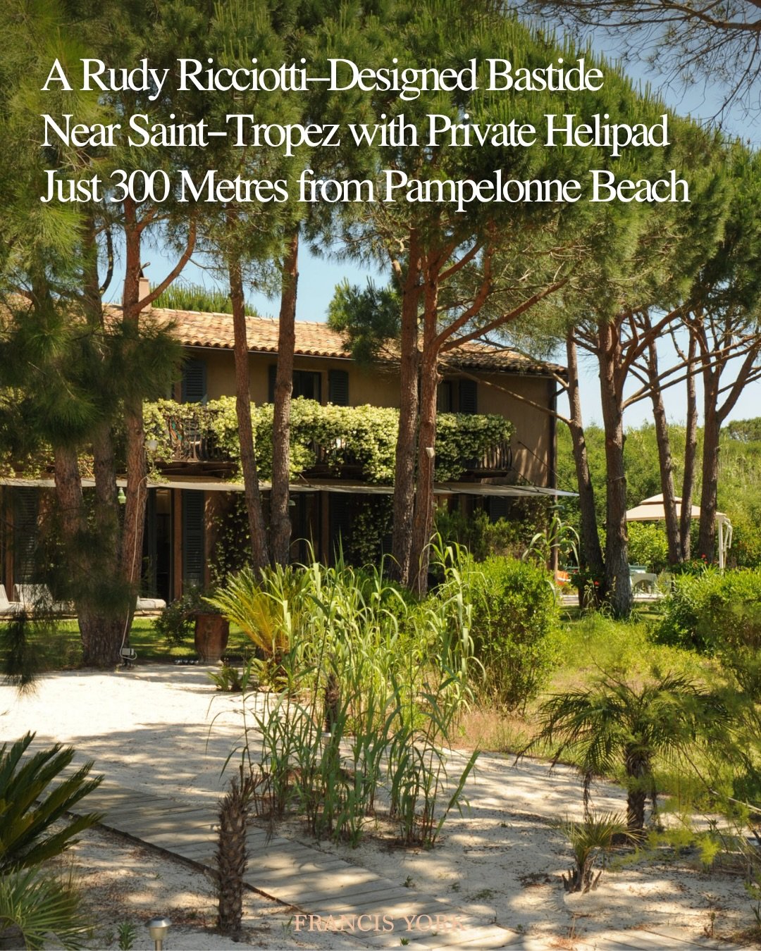 🇫🇷Available for seasonal rental in July and August through @lexploreur

Designed by French architect Rudy Ricciotti, known for projects including the MuCEM in Marseille, this bastide accommodates 14 guests across 7 bedrooms, set within landscaped g