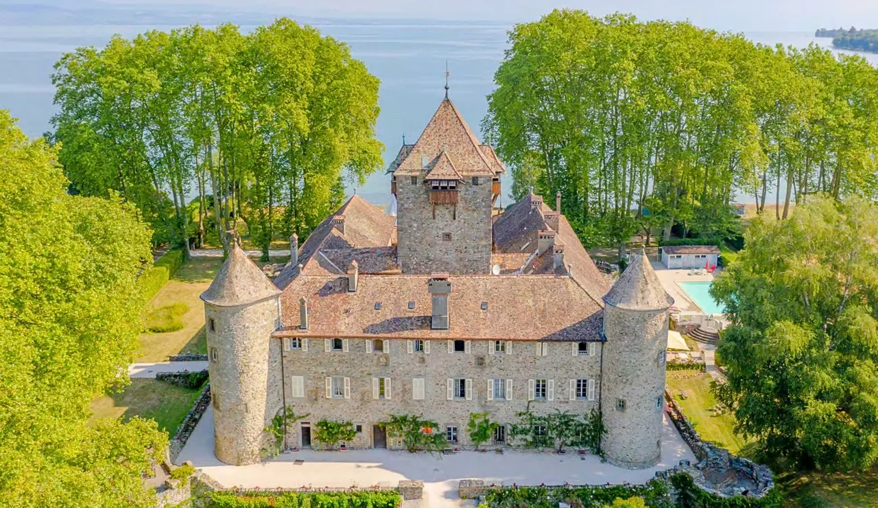 An 800-Year-Old French Château on Lake Geneva