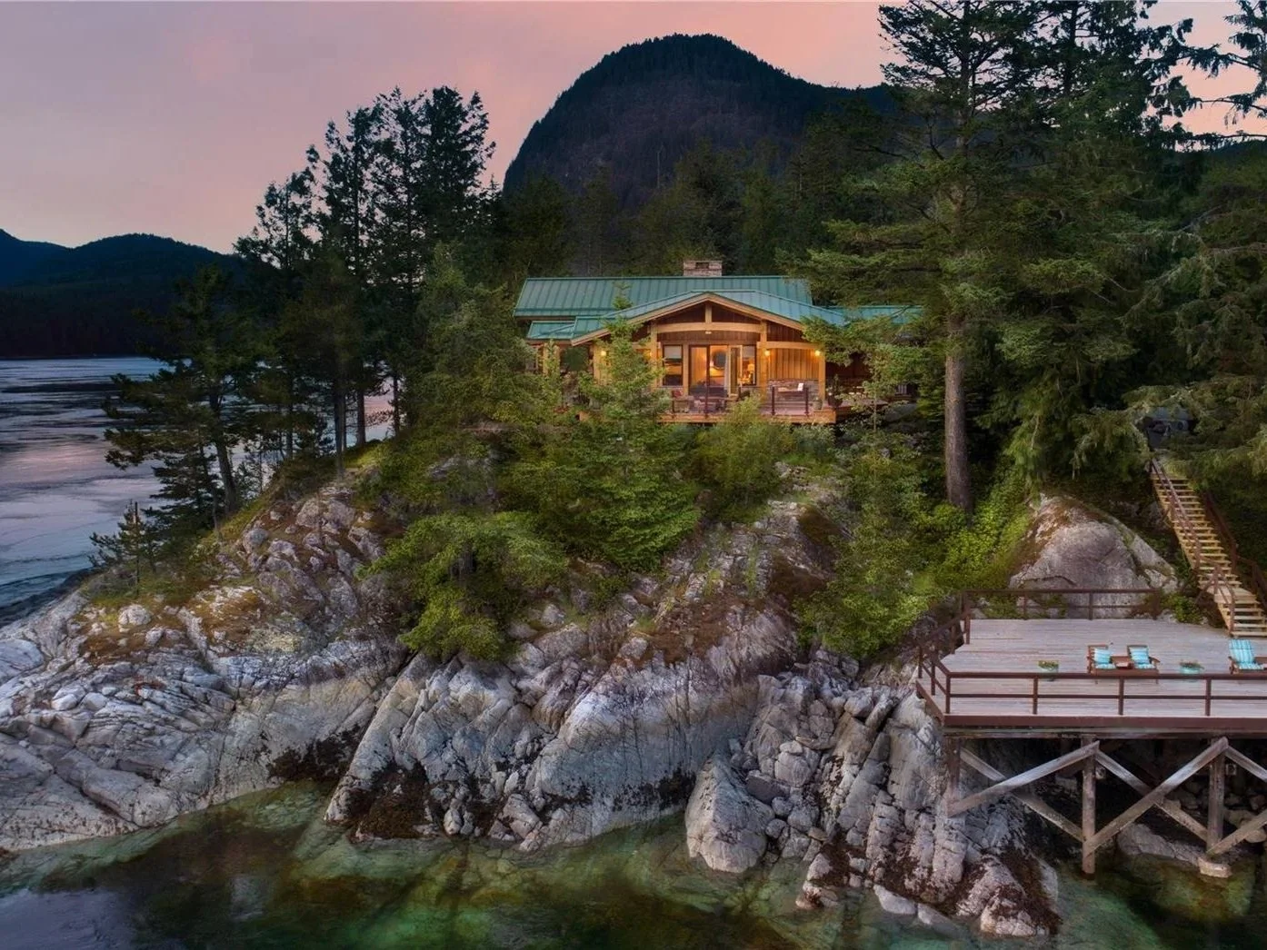 A 120-Acre Off-Grid Oceanfront Estate on a Remote Island in British Columbia, Canada 