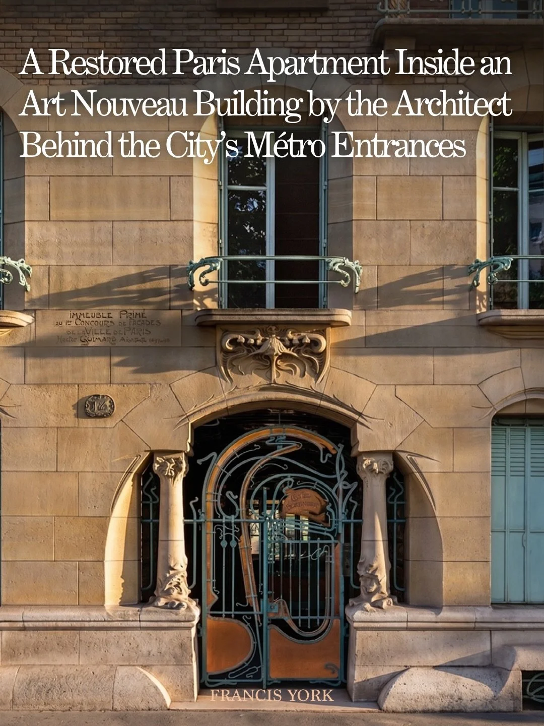 🇫🇷 Inside Castel B&eacute;ranger, one of Paris&rsquo;s great Art Nouveau buildings, a restored 635 ft&sup2; apartment has come to market with @parisouestsothebys for &euro;1,198,000.

Built in 1898 by Hector Guimard, later known for designing Paris
