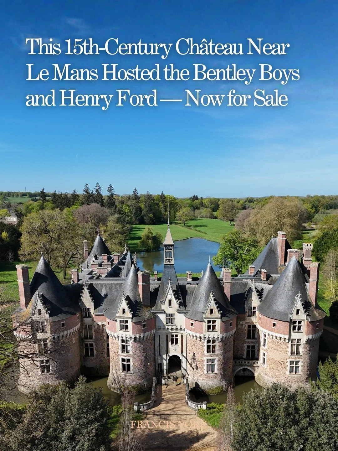 🇫🇷 Listed with @antiquaires_en_immeubles and published exclusively on Francis York, the Pays de la Loire estate carries centuries of aristocratic, architectural, and motoring history. Price is disclosed upon application.

Contact us for more detail