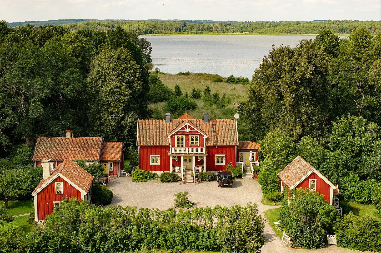A Lakefront Farmhouse and Equestrian Estate Near Stockholm 
