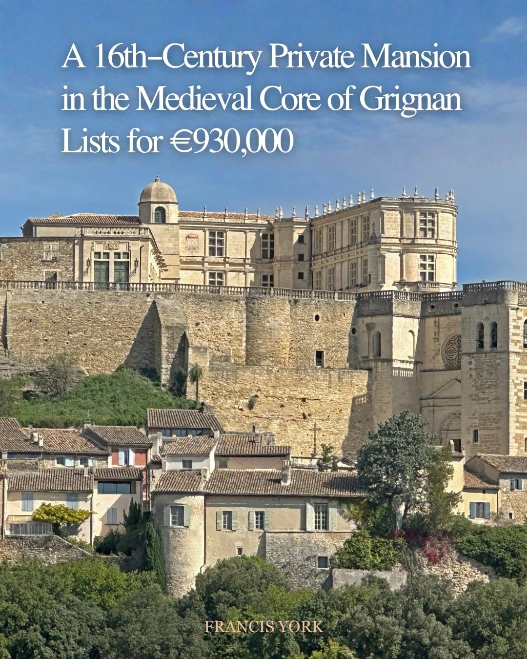 🇫🇷Listed with @emilegarcin for &euro;930,000 / ~$1,081,000

This 16th-century h&ocirc;tel particulier is believed to have been built for G&eacute;douin, squire and steward to Louis Adh&eacute;mar, whose noble family owned and developed the Ch&acirc