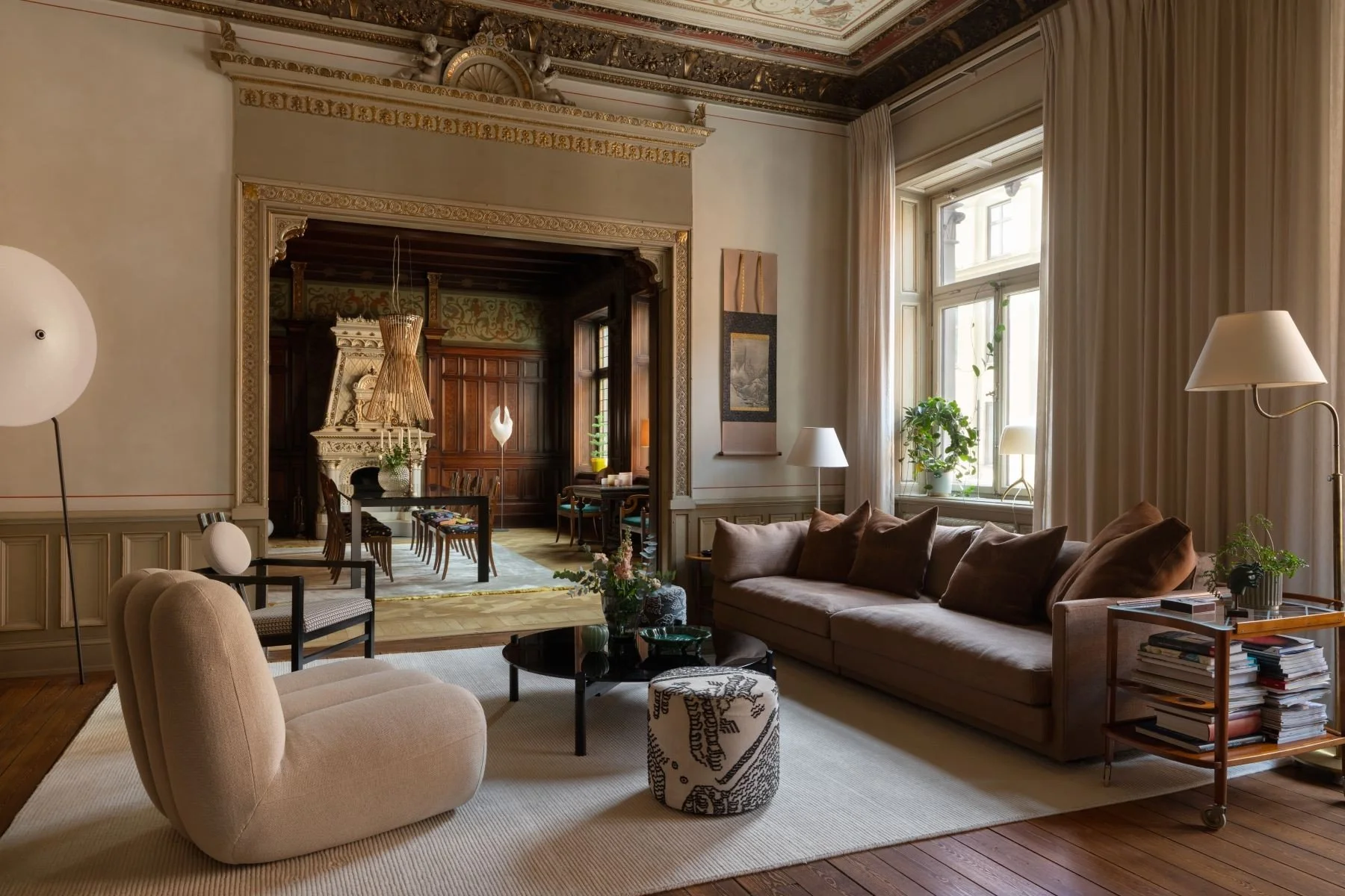A Restored 1891 Stockholm Apartment Built for an Industrialist Comes to Market 