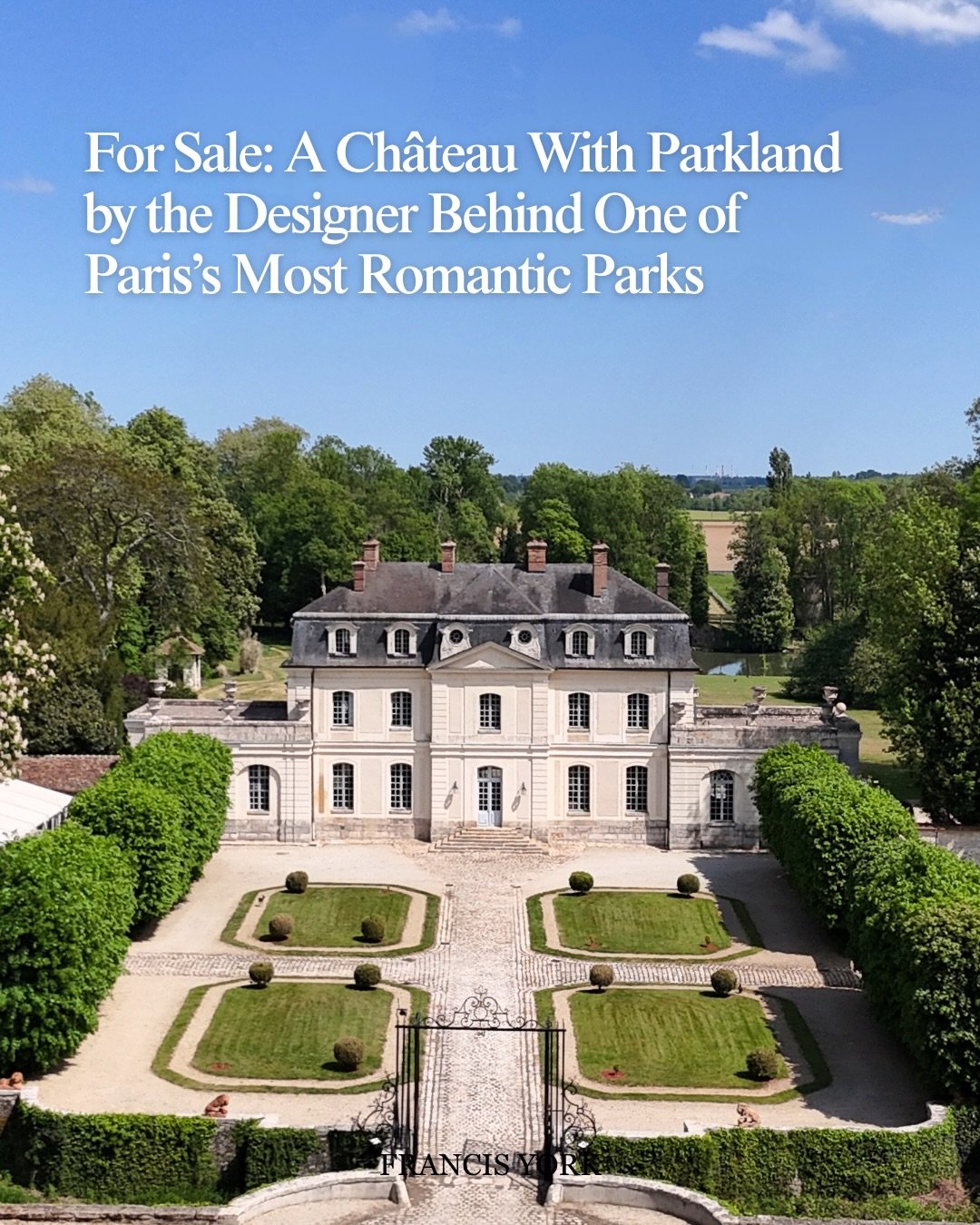 🇫🇷Listed with @antiquaires_en_immeubles, the estate is located in &Icirc;le-de-France, 60 km / 37 miles from Paris and around 45 minutes by car.

Before designing Parc Monceau in the 8th arrondissement, Louis Carrogis Carmontelle laid out one of Fr