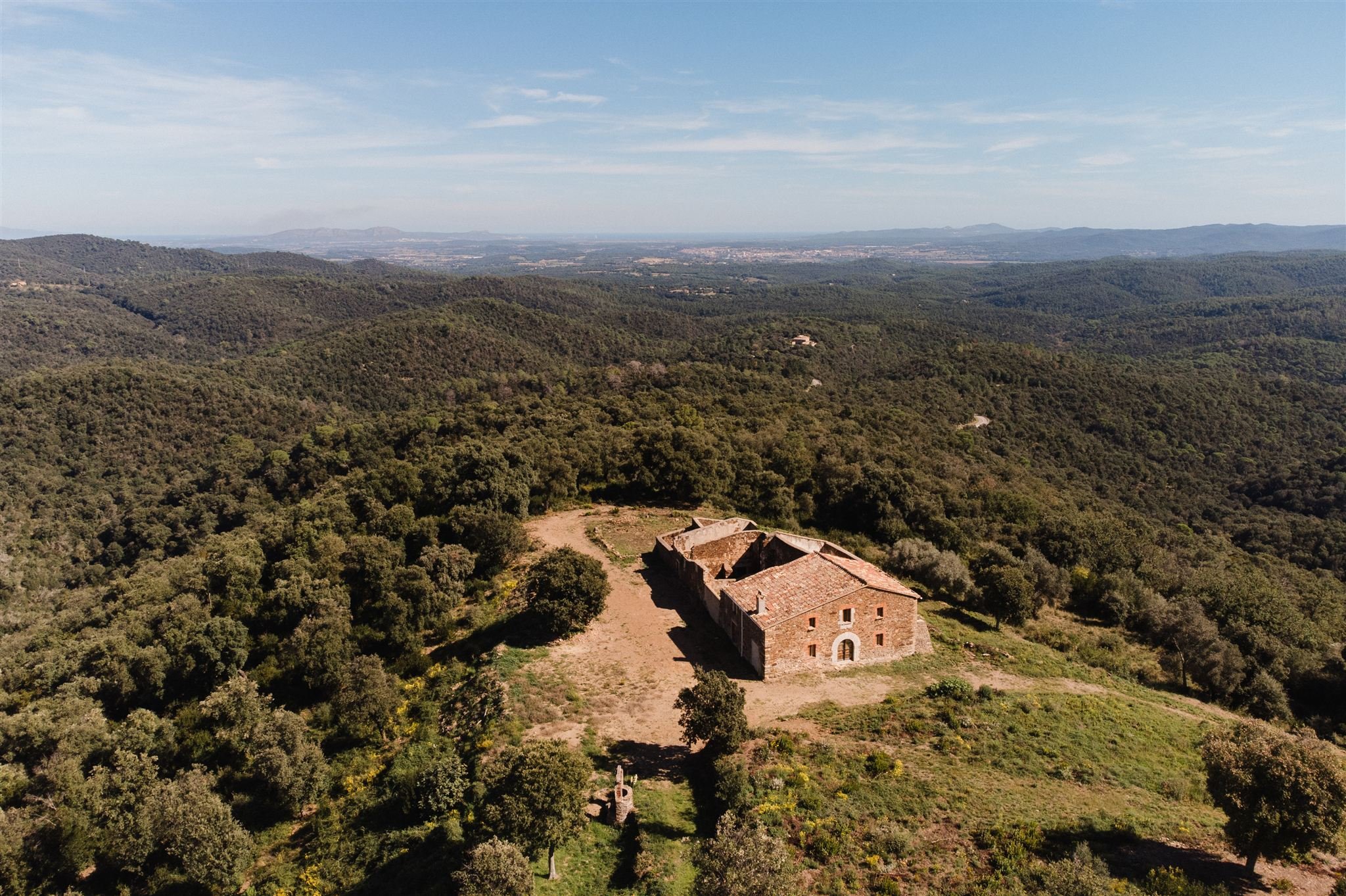 A Spanish Farmhouse to Restore on 313 Acres, 35 Minutes from the Costa Brava, Asks €765,000
