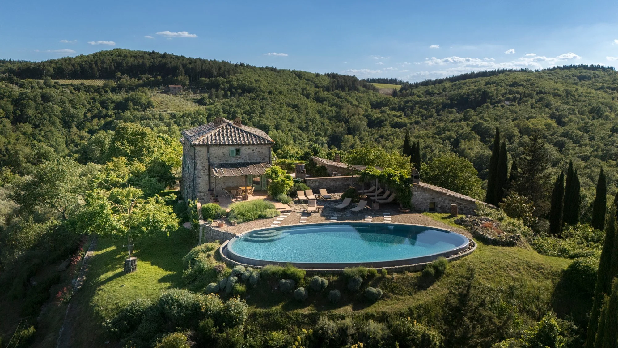 A Tuscan Farmhouse Built Around a Medieval Tower in Castellina in Chianti, Listed for €3.45 Million