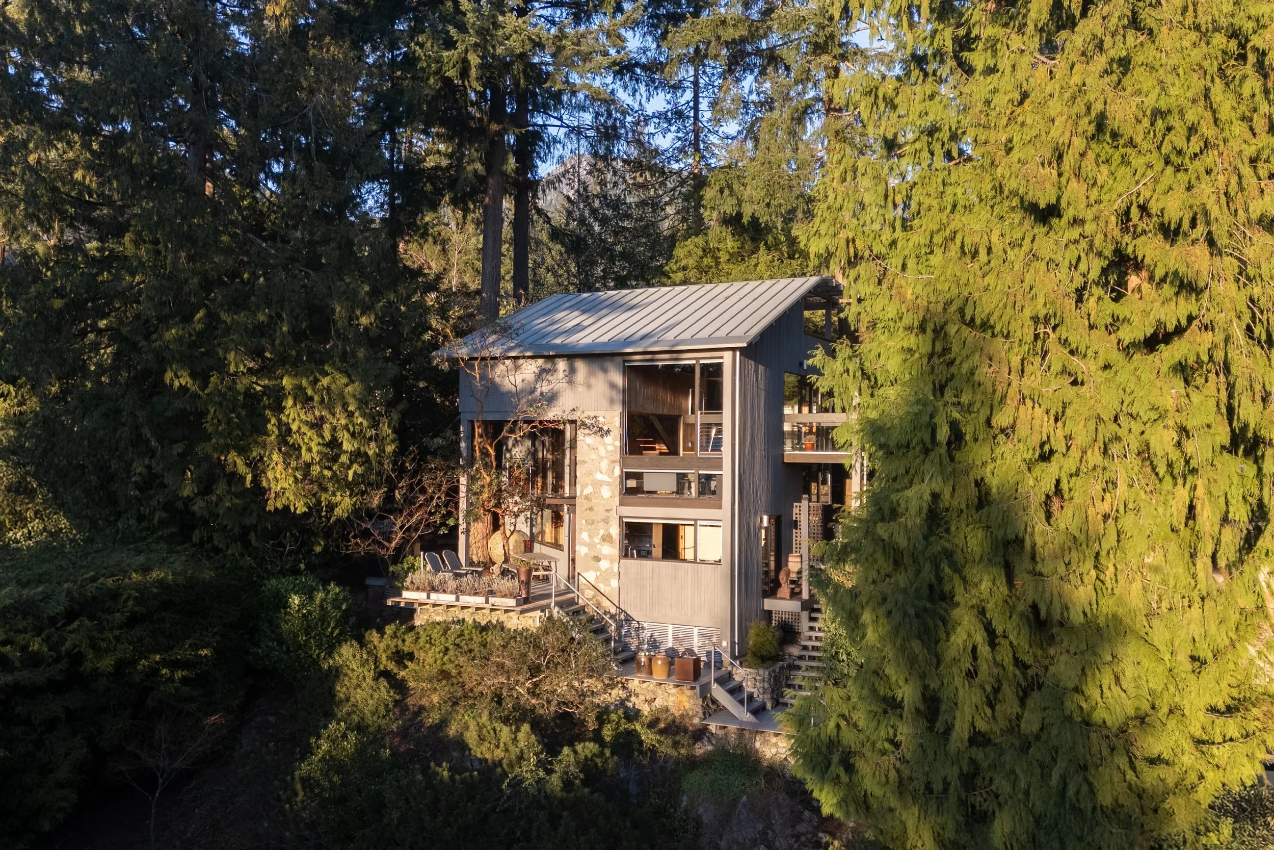 An Architect Built This House for Himself in 1973 Above a West Vancouver Marina