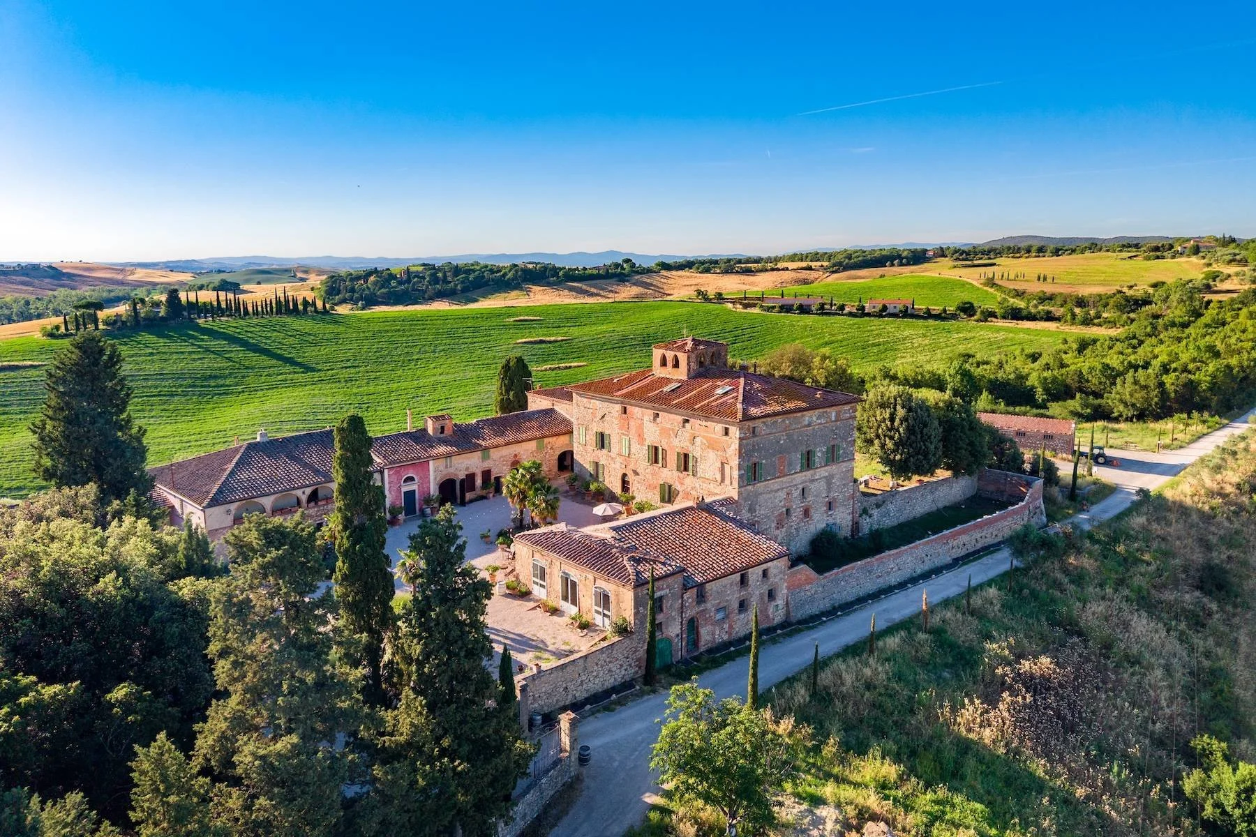 A Medieval Villa and 753-Acre Wine Estate in Tuscany, Italy