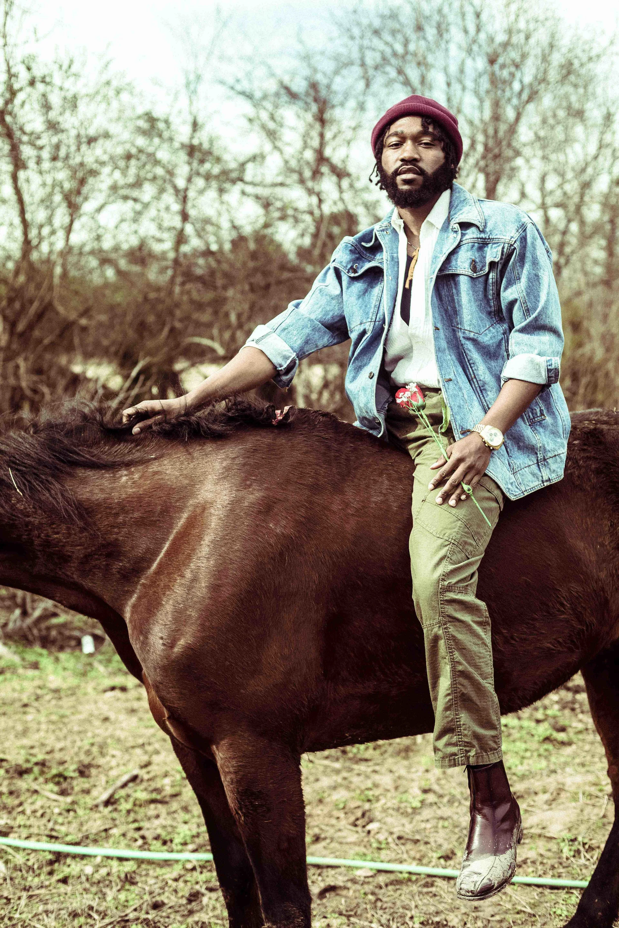 Denim Jacket by Jordache, Shirt by GAP, Boots by Ralph Lauren