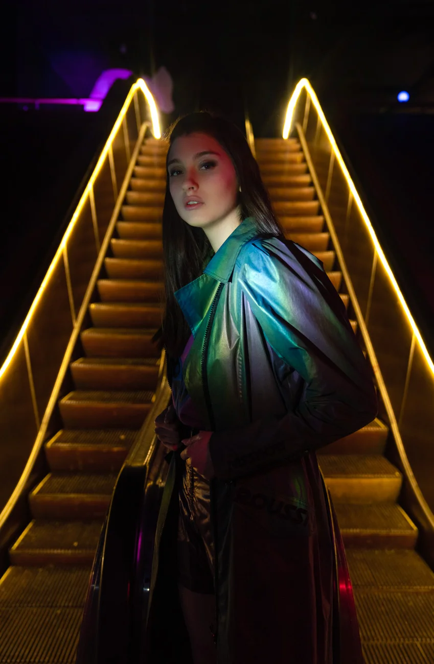 Trench coat- ROUSSIN Design Studio, Pullover- ROUSSIN Design Studio, Shorts- Savchenko