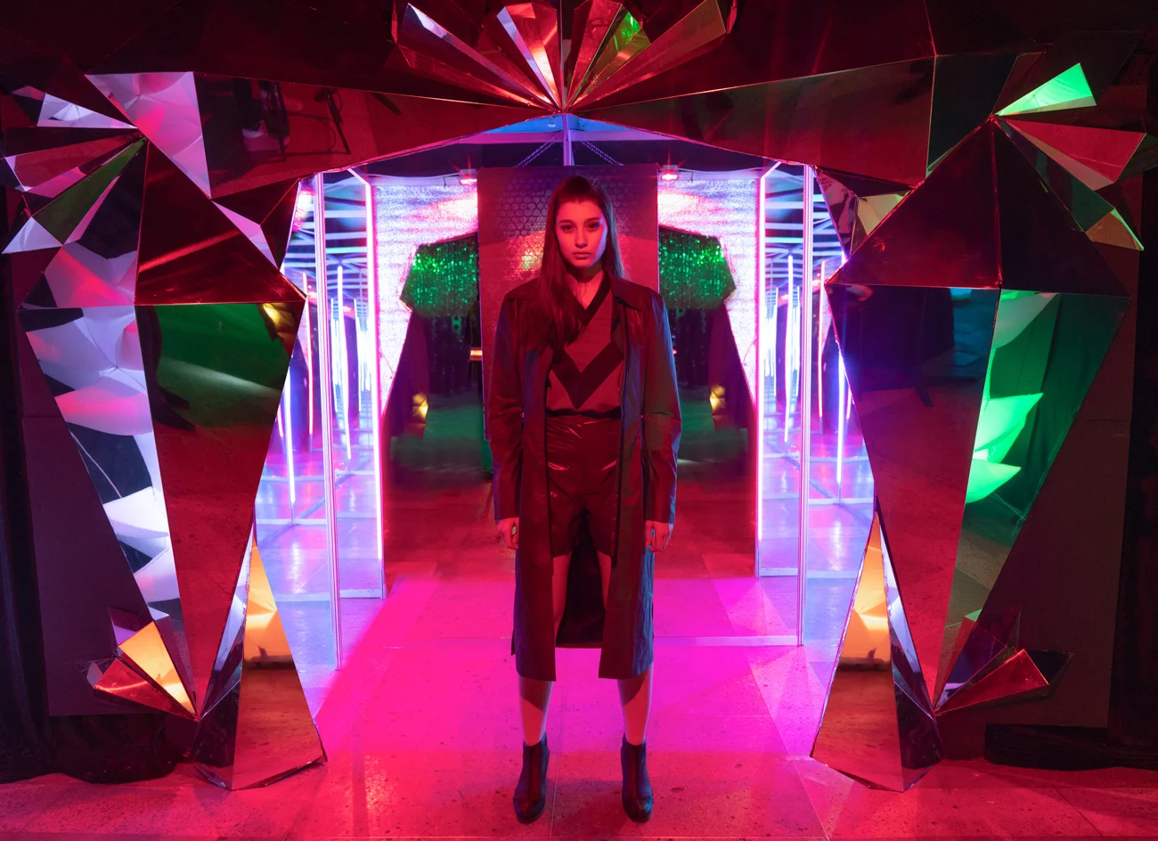 Trench coat- ROUSSIN Design Studio, Pullover- ROUSSIN Design Studio, Shorts- Savchenko