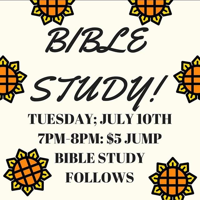 BIBLE STUDY COUNTDOWN!!!TONIGHT AT 7PM. So hurry up and get here!
