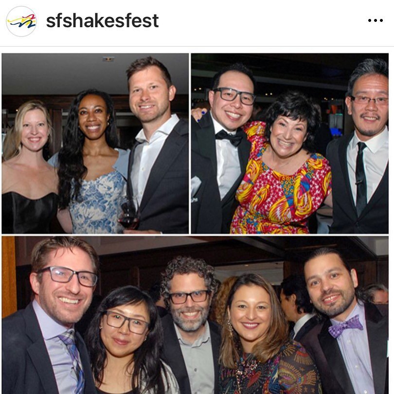 So grateful to be apart of Sf Shakespeare. April 20  help raise funds for an amazing organization. Get your tickets https://sfshakes.org/
