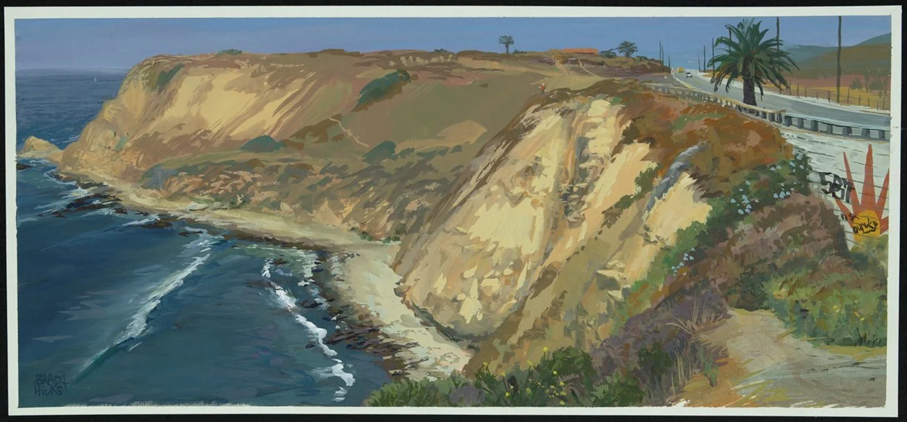  White point, 10x23 gouache on board    SOLD 