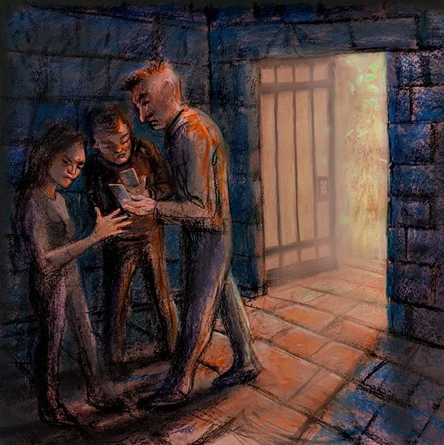  I stand at the door and knock. 