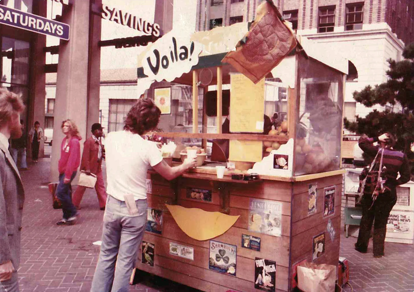 The original Voila Juice Cart circa 1978
