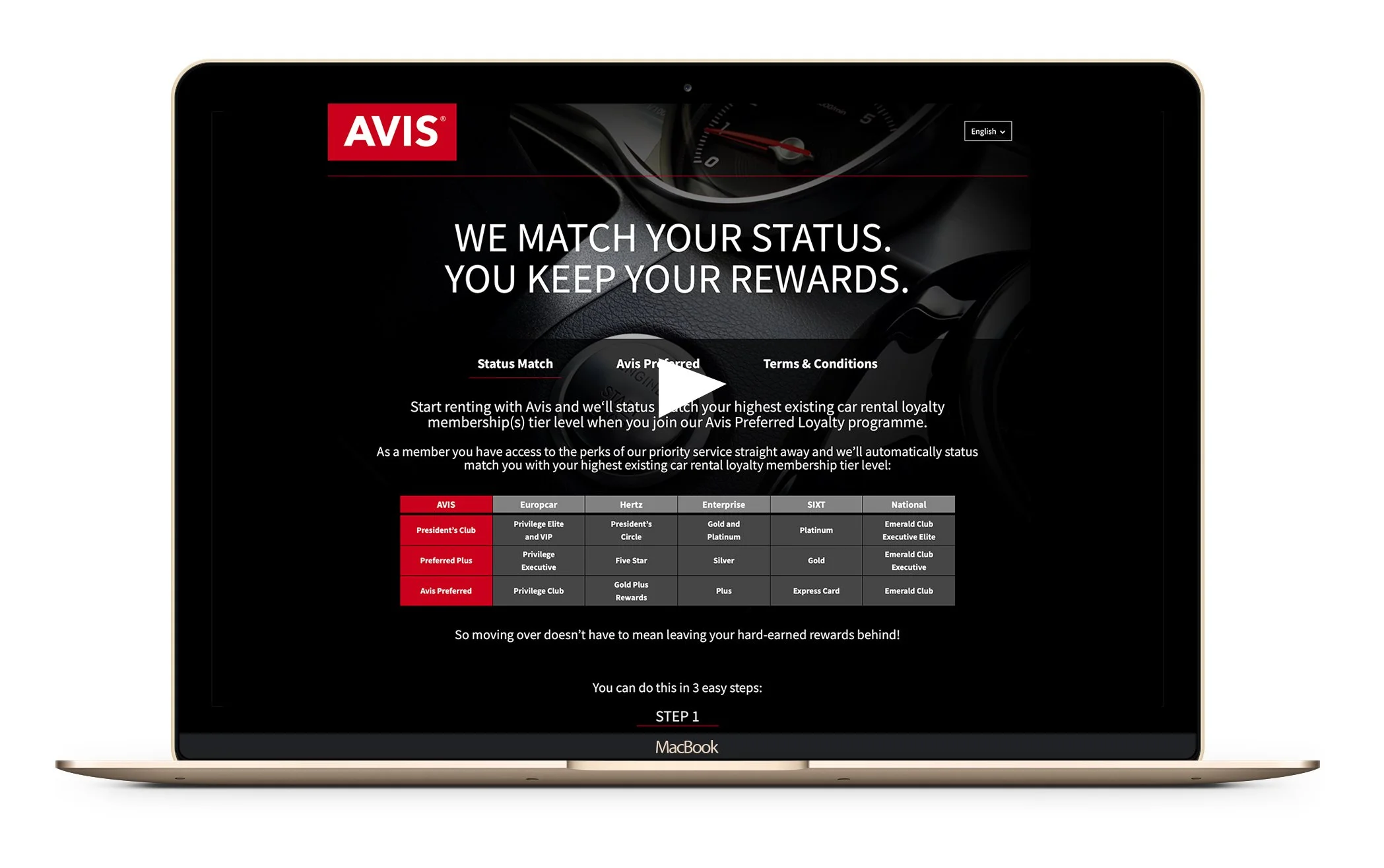 Avis Status Match — Creative Hug