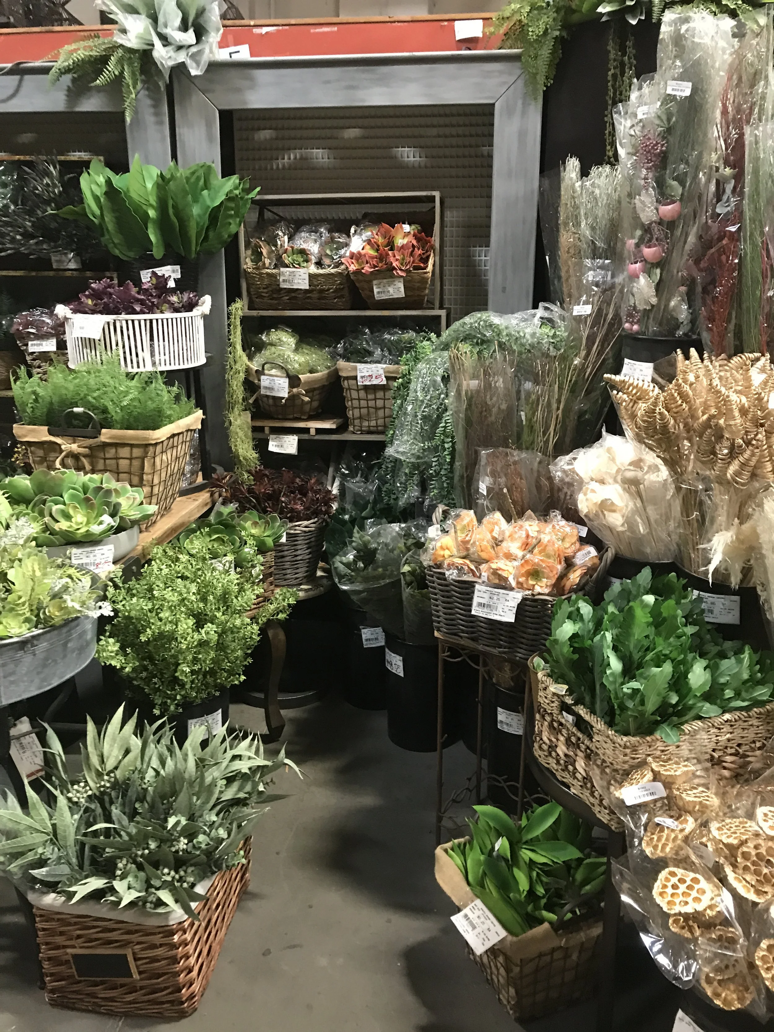  When Shinoda scored big with a giant inventory of dried product, they felt overwhelmed by how to display it all properly in a shop-able fashion. Luckily, this is a particular area of expertise for me and we created a dried product zone that flows se
