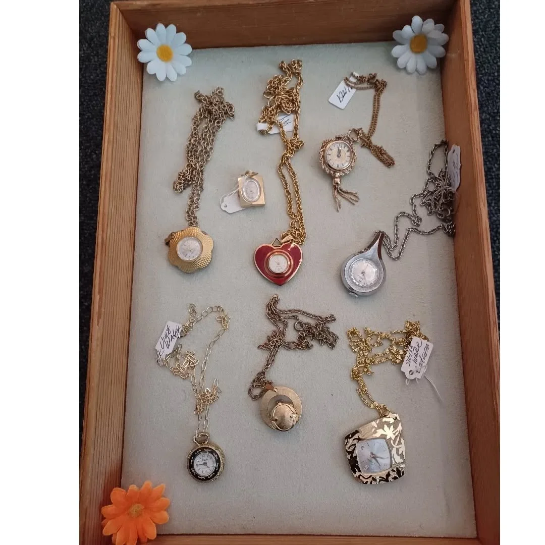 Clock Necklaces 