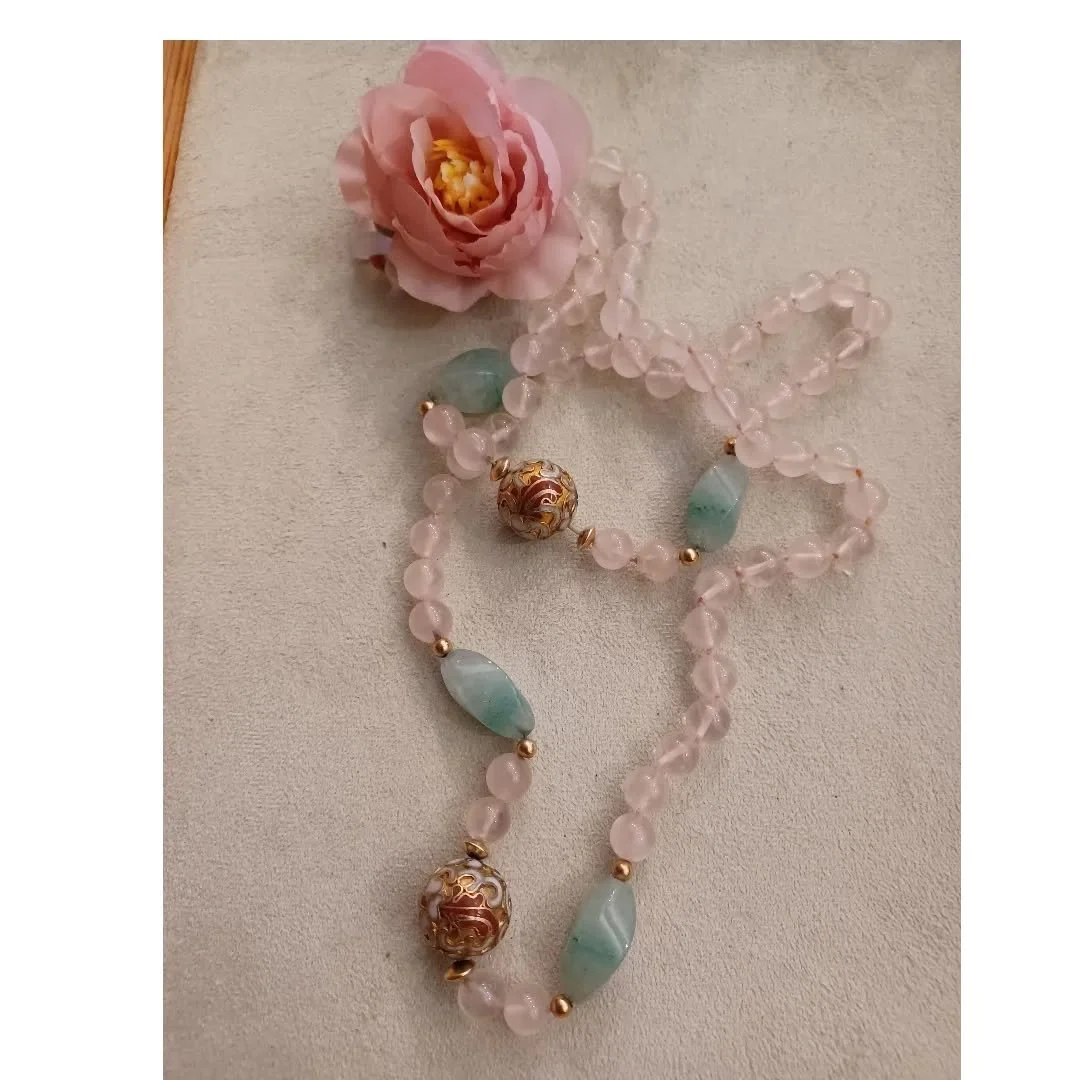 Rose Jeweled Necklace