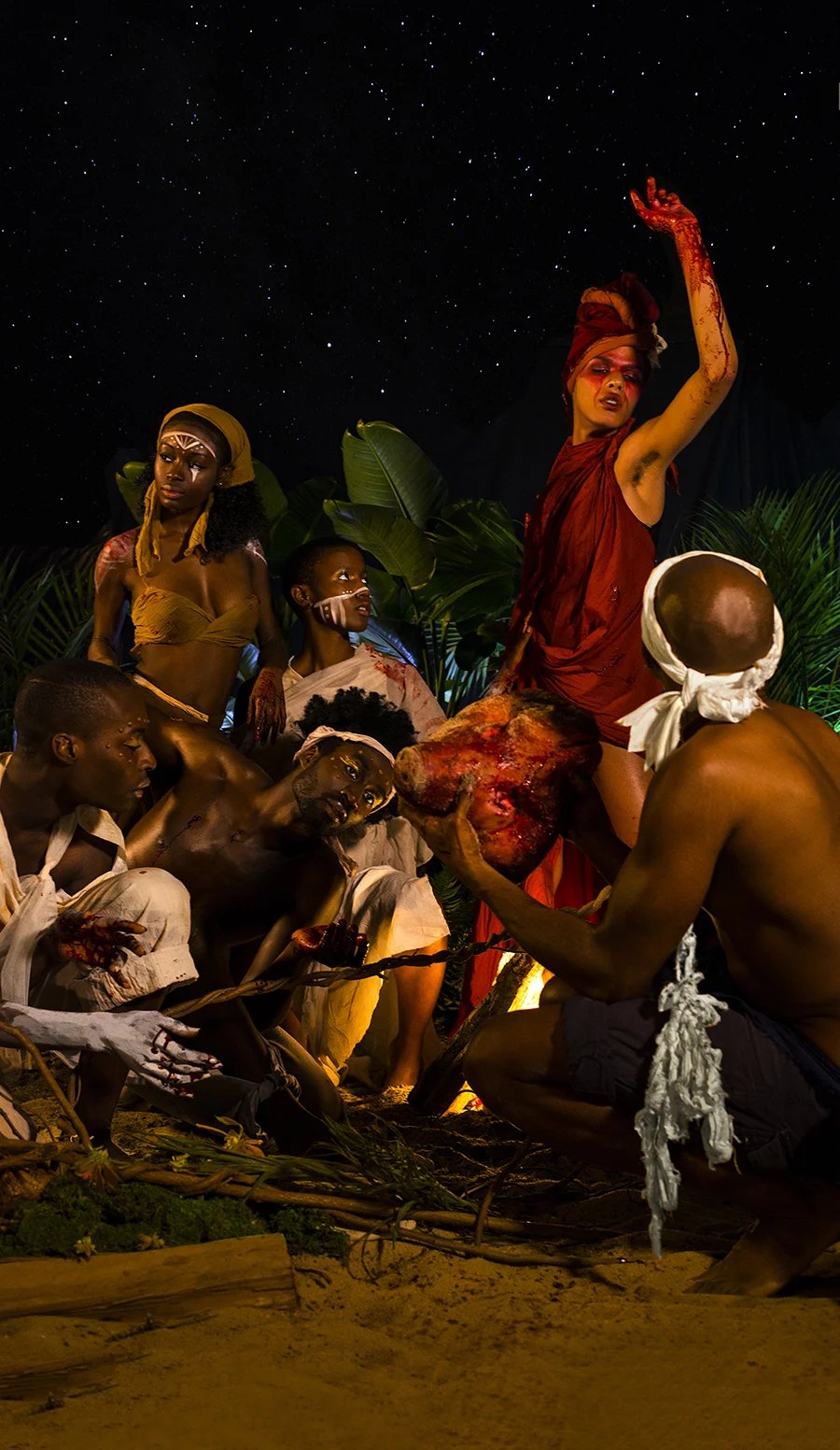 Untitled (Bwa Kayiman), 2017. Billbord print, 119” x 69”