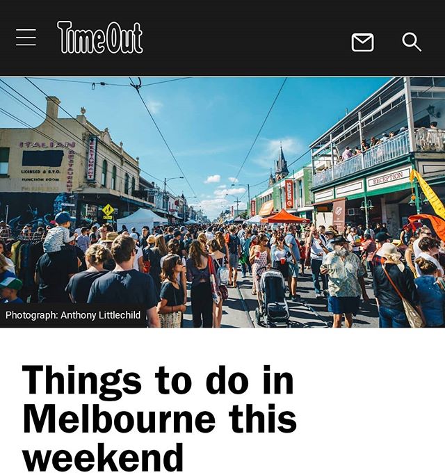 Love this shot of Sydney Road looking more like Bourbon Street. YES, Sydney Road Street Party happens this Sunday! (Thank you @timeoutmelbourne ) It's gonna be a sunny one. See you there!