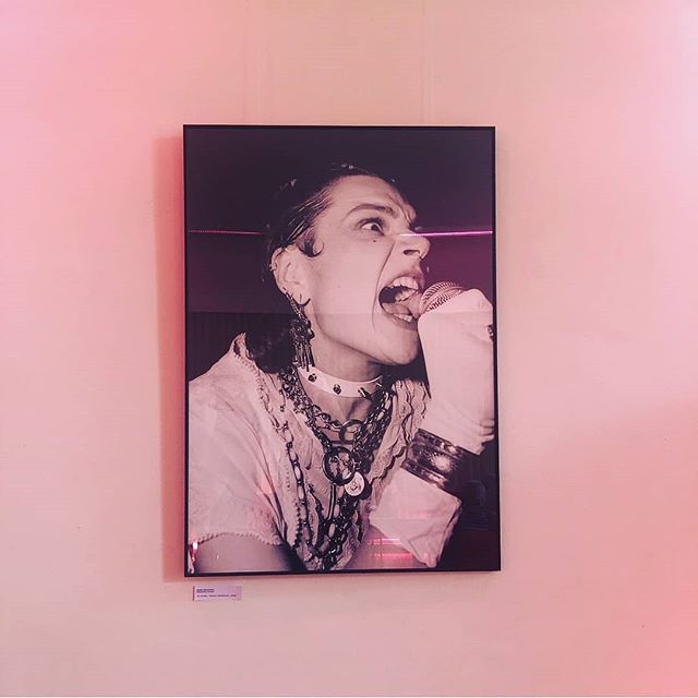 Just one of the killer pieces on display at @whetwitch 's Seen &amp; Believed exhibition, now open and running at @brunswickmusicfest over the next fortnight. Pictured is @sarahstockman 's @electrictoothbrushband piece. Come check it out!!