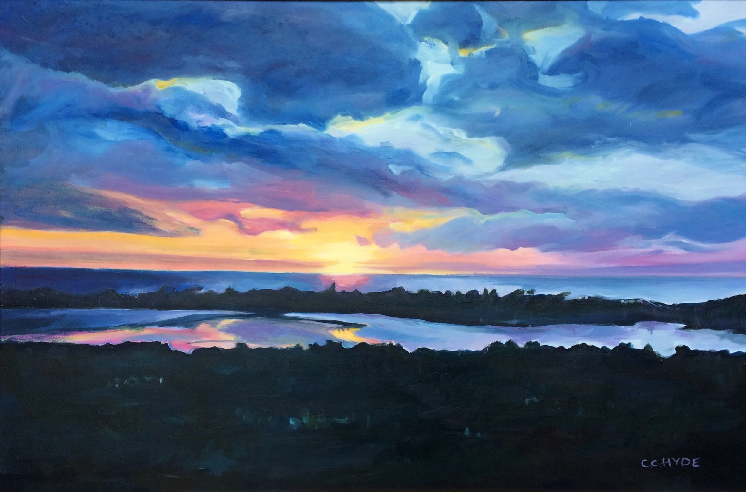 Naples Sunset - unframed.JPG