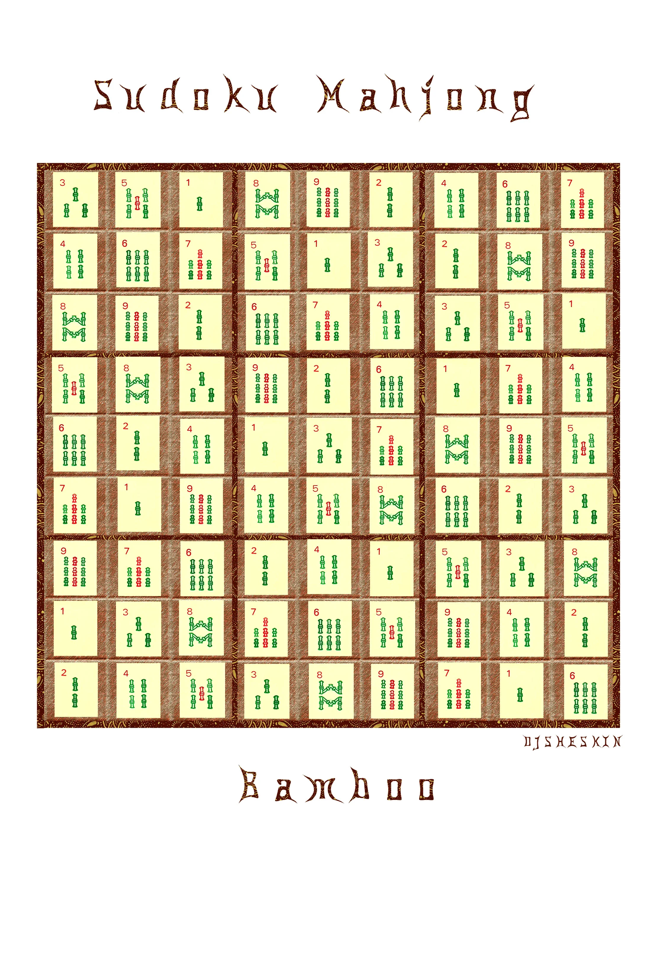 Sudoku Mah Jong Bamboo 351d.jpg