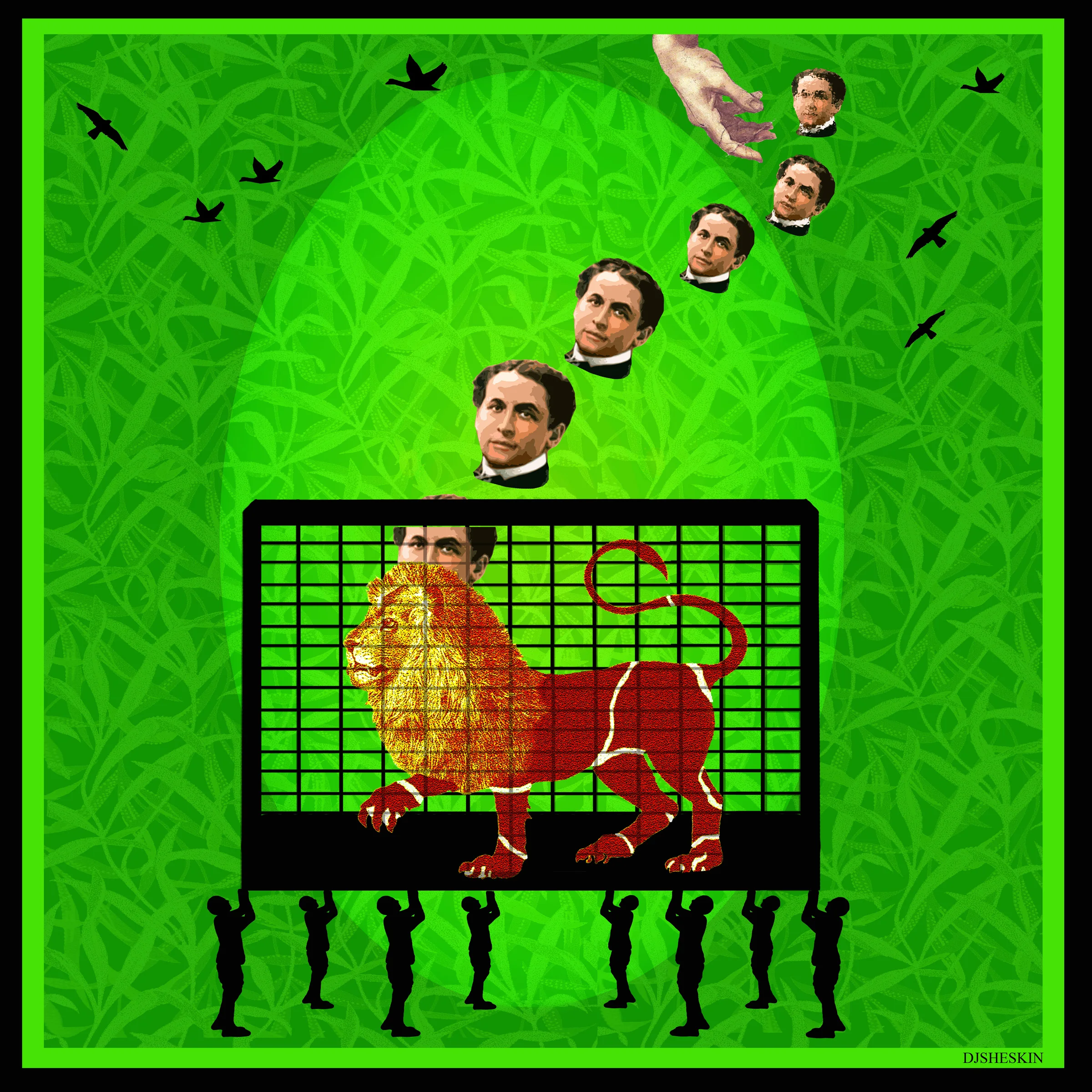 The Reincarnation of Harry Houdini as a Caged Lion.jpg