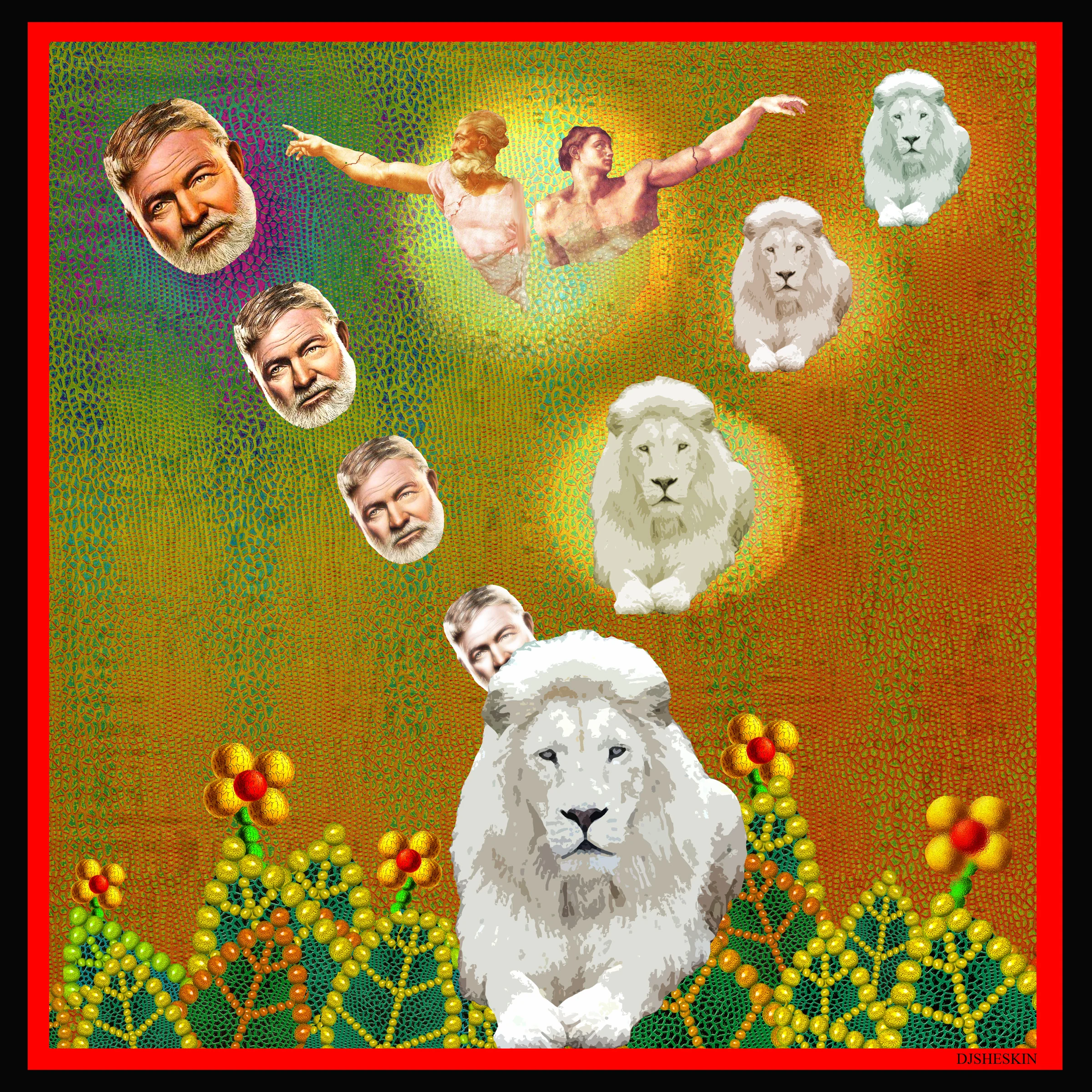 Ernest Hemingway Reincarnated as a Lion.jpg