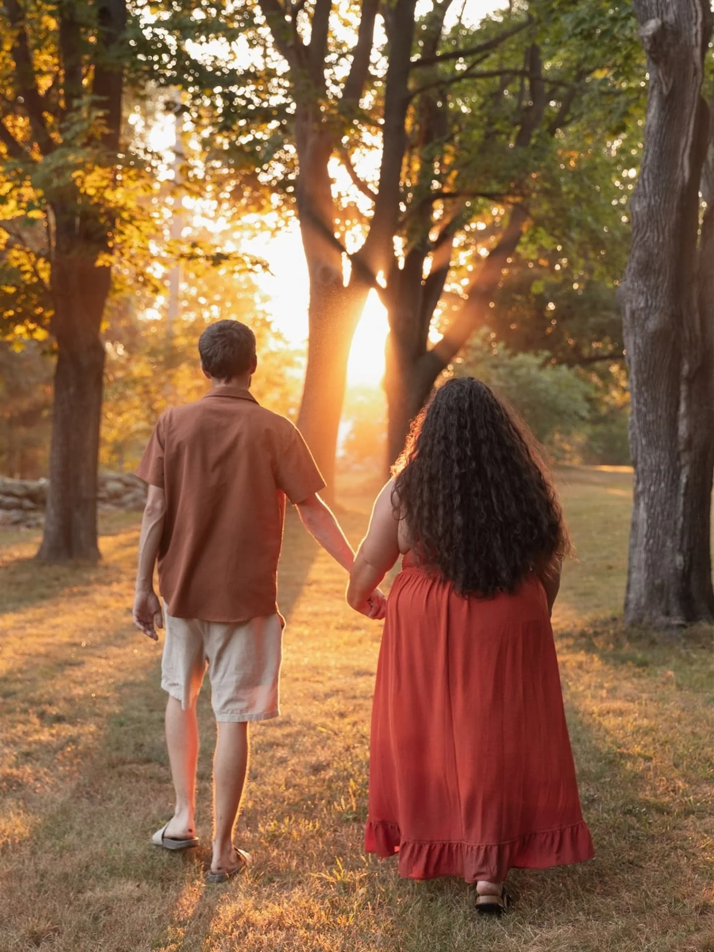 The sunset was absolutely incredible for these two and the end of their engagement session! 😍