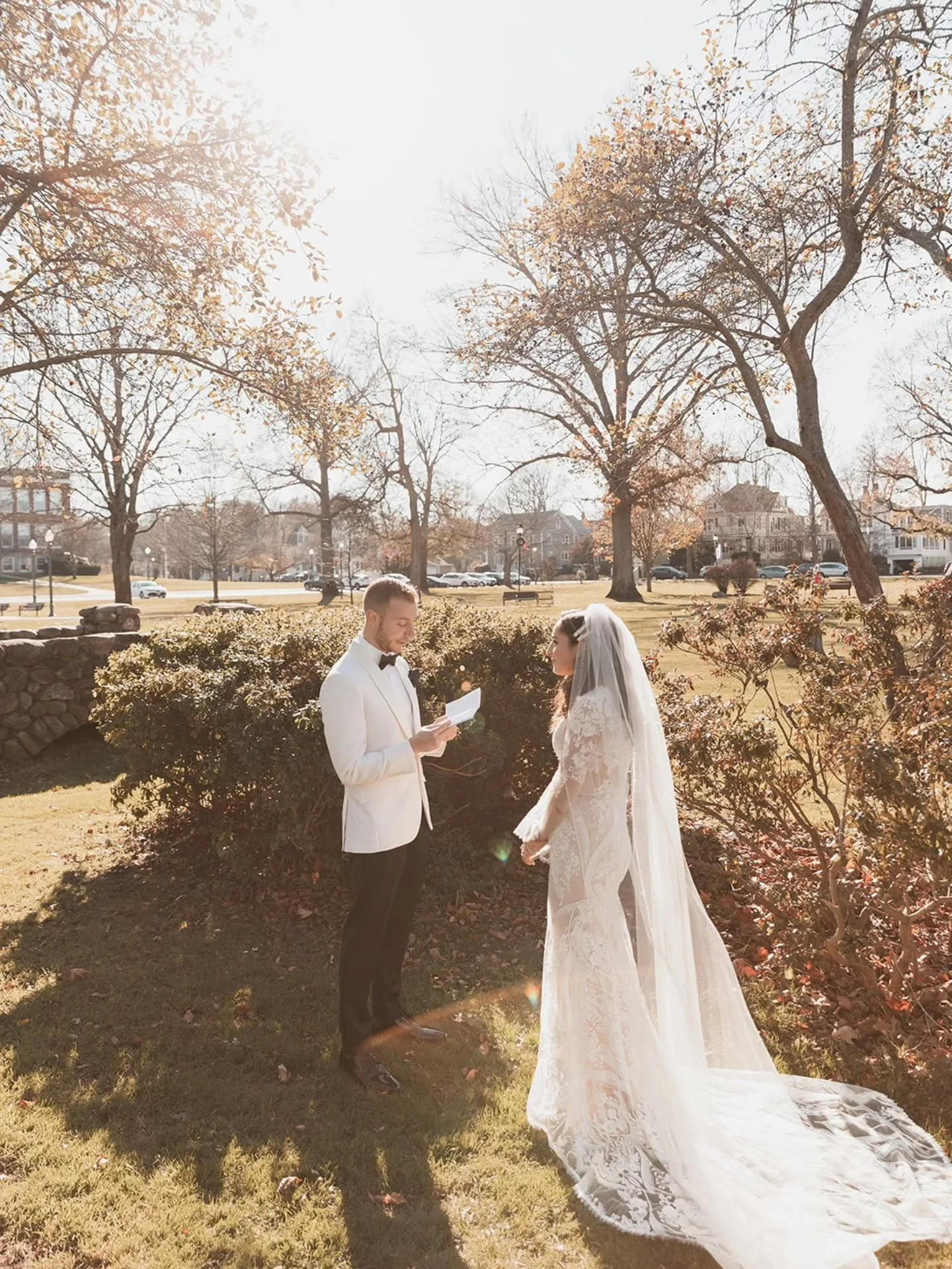 There's something so special about reading vows at the first look 🫶

#wedding #vows #massachusettswedding