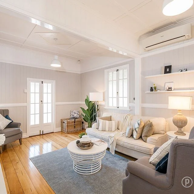 PLACE OF THE WEEK // 32 Constitution Road, Windsor. A character-filled Queenslander on 616sqm with high ceilings, beautiful lead lighting, a spacious deck and all within walking distance of parklands and cafes.