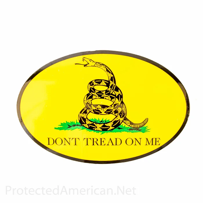 Protected American Dont Tread On Me Gadsden Flag Euro Decal
