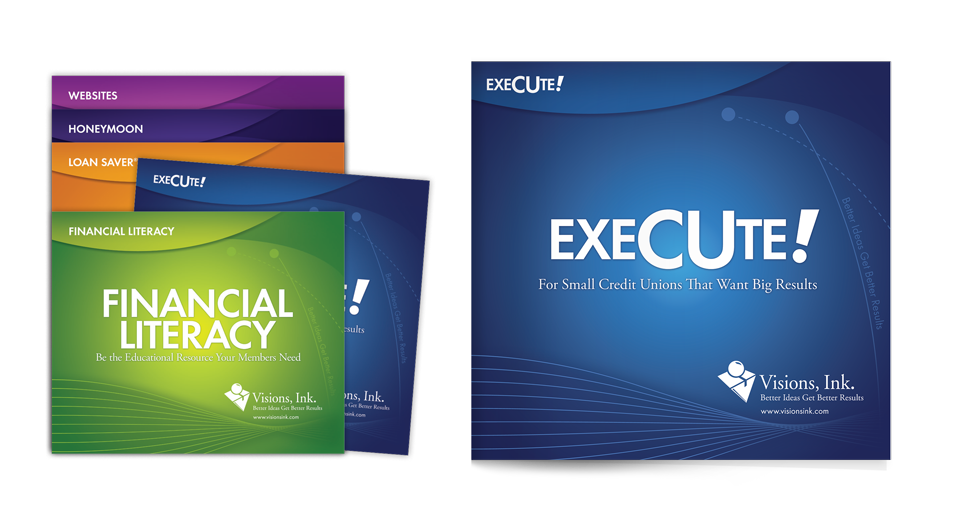 The ExeCUte! brochure was part of a set of tiered inserts.