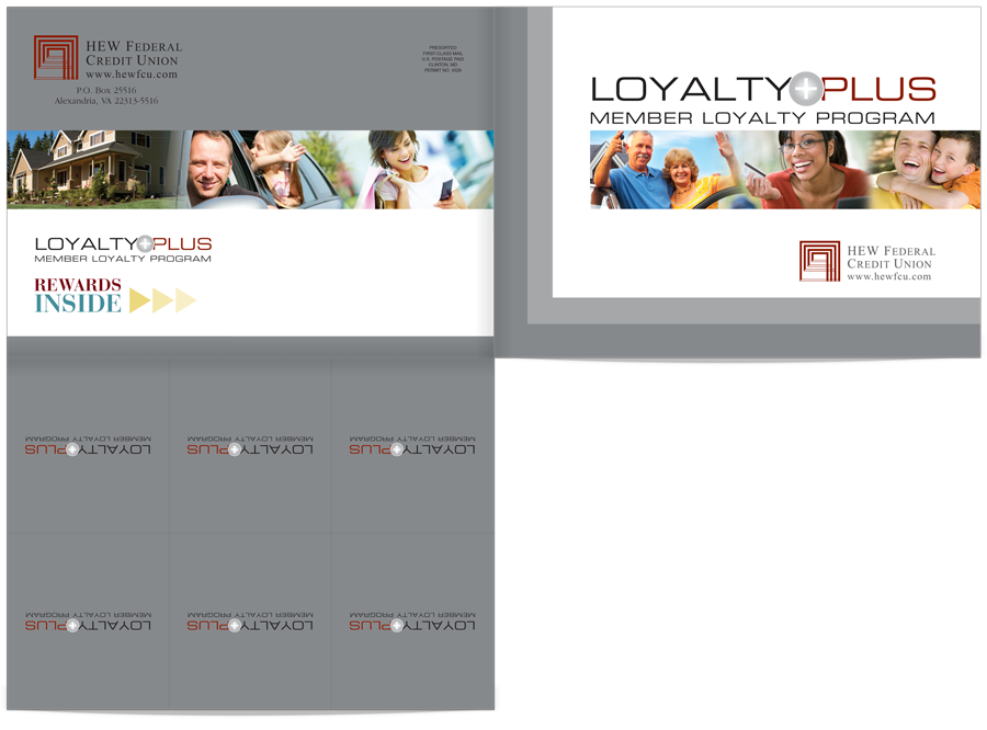 Third panel perforated for easy coupon tear-outs